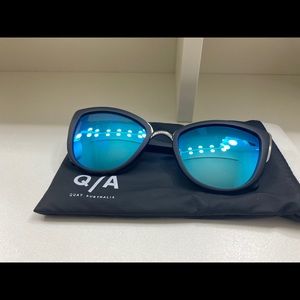 Quay Australia blue cat eye sunglasses